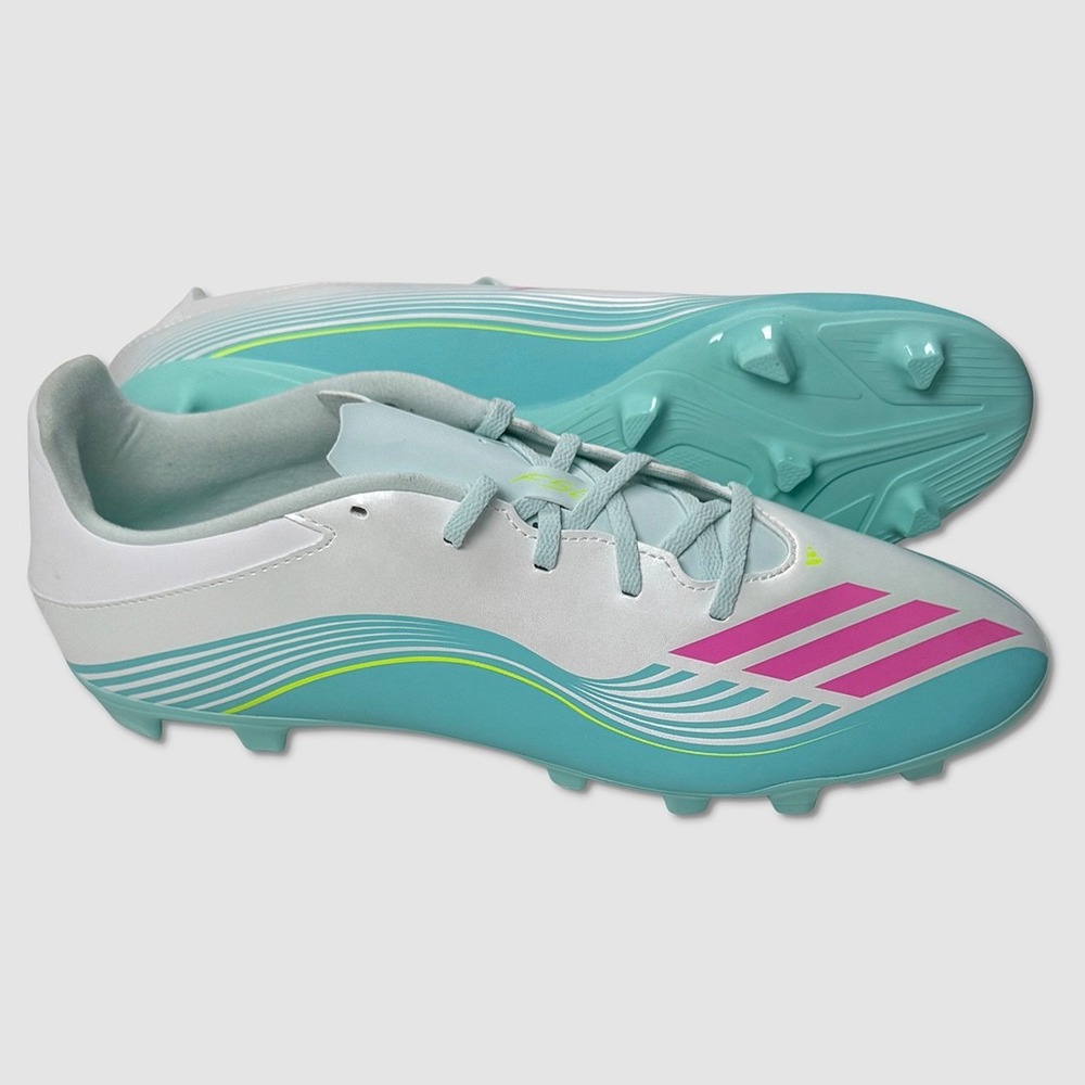 Adidas F50 Messi Club FG/M Cleats - NEW Mens Size 12 Pearl / Multi #49830-TOP1